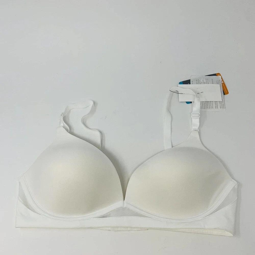 New Warner's Womans Flex Revolution Flexi Wire T-Shirt Bra Sz‎ 34C White NWT